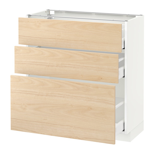 METOD/MAXIMERA base cabinet with 3 drawers