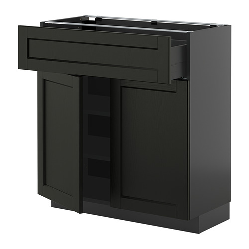 METOD/KNIVSHULT põrandakapp sahtli/2 uksega