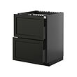 METOD/KNIVSHULT base cab f hob/2 fronts/2 drawers