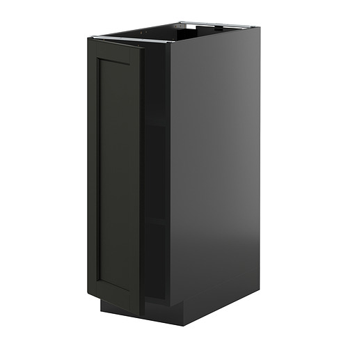 METOD, base cabinet with shelves