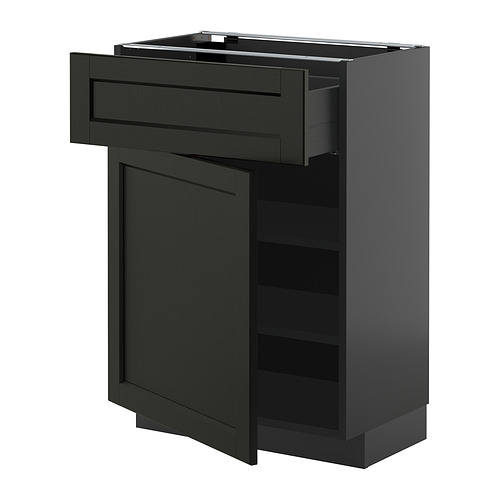 METOD/KNIVSHULT põrandakapp sahtli/uksega