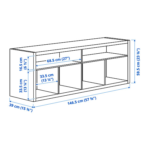 LACK/KALLAX TV storage combination