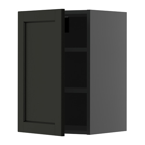 METOD, wall cabinet with shelves
