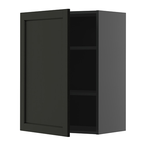 METOD, wall cabinet with shelves