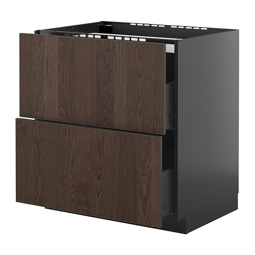 METOD/KNIVSHULT põrandakapp pliid., 2 esip./2 saht.