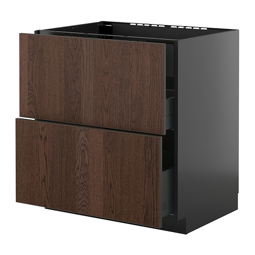 METOD/KNIVSHULT sahtliga põr-kapp pliidile/õhupuh.