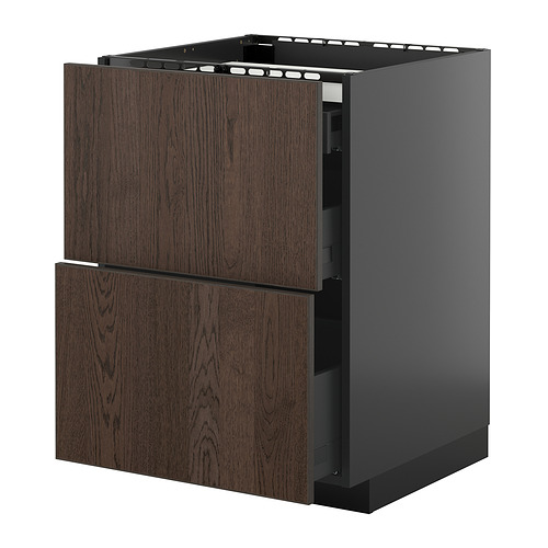 METOD/KNIVSHULT põrandakapp pliid., 2 esip./2 saht.