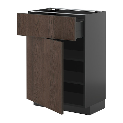 METOD/KNIVSHULT põrandakapp sahtli/uksega