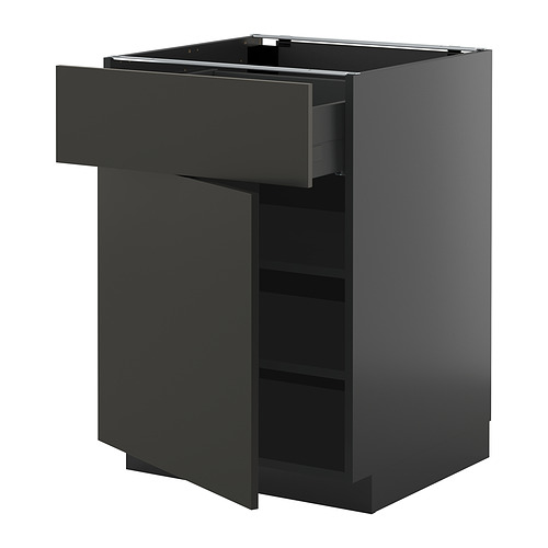 METOD/KNIVSHULT põrandakapp sahtli/uksega