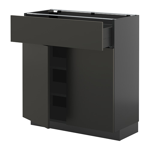 METOD/KNIVSHULT põrandakapp sahtli/2 uksega