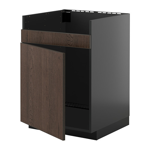 METOD, base cab f HAVSEN single bowl sink