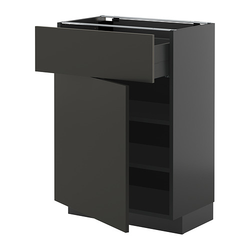 METOD/KNIVSHULT põrandakapp sahtli/uksega