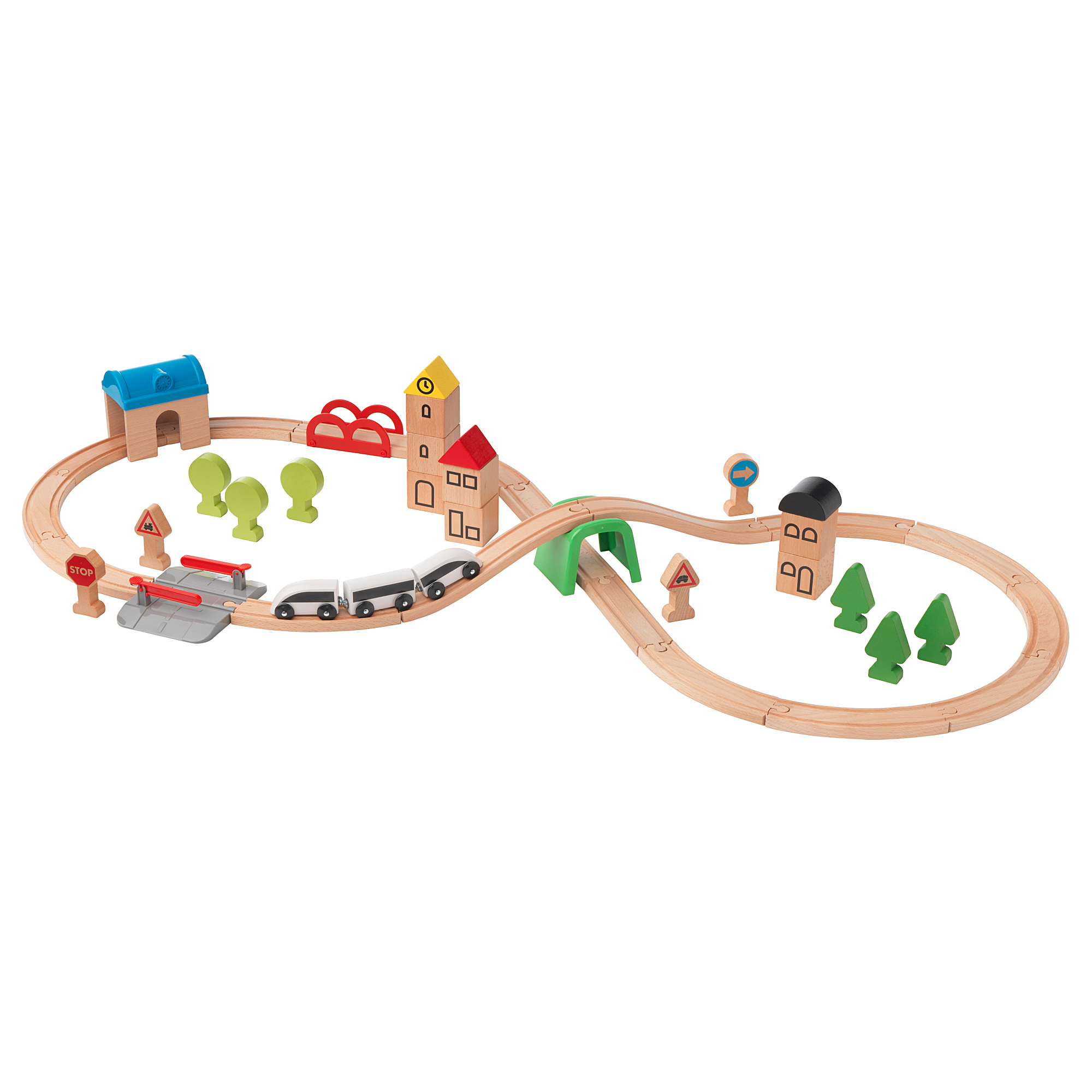 LILLABO 45-piece train set with rail IKEA Eesti