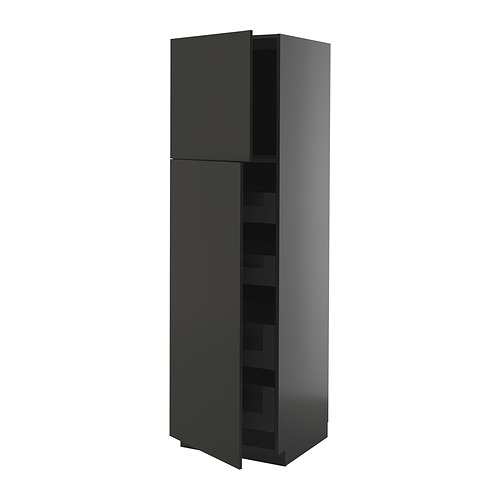 METOD/KNIVSHULT 2 ukse/4 sahtliga kõrge kapp