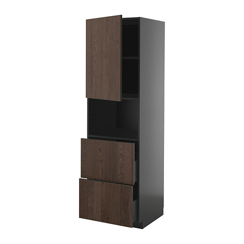 METOD/KNIVSHULT, aukšta spintelė mikr. kr., 2 stlč.