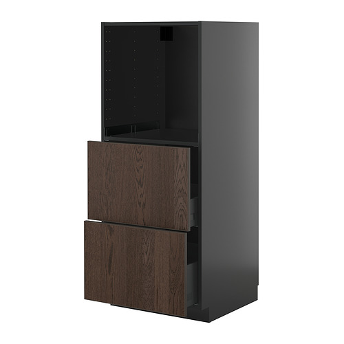 METOD/KNIVSHULT 2 sahtliga kõrge kapp ahjule