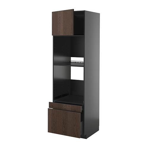 METOD/KNIVSHULT, выс шкаф д/дхвк/комб дхвк+двр/2ящ