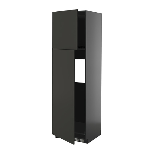 METOD, высокий шкаф д/холодильника/2дверцы