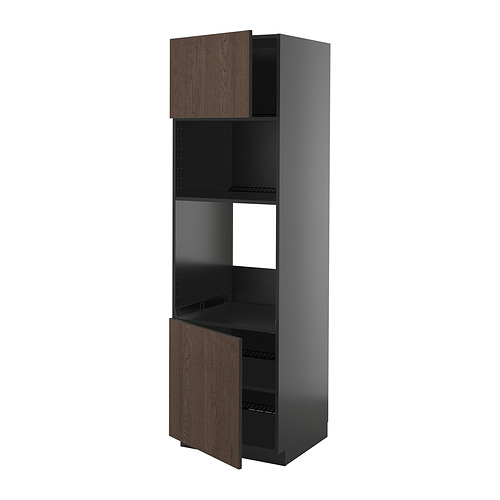 METOD, 2 uk/riiul kõrge kapp ahjule/mikro