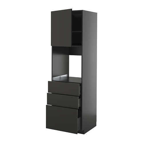 METOD/KNIVSHULT a. orkaitės spintelė, 3 stalčiai