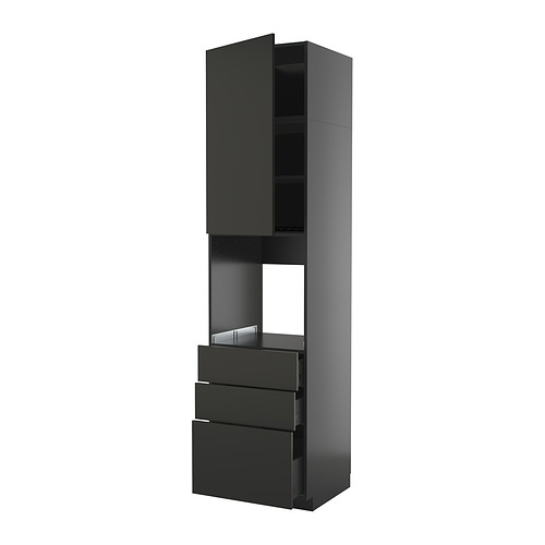 METOD/KNIVSHULT a. orkaitės spintelė, 3 stalčiai