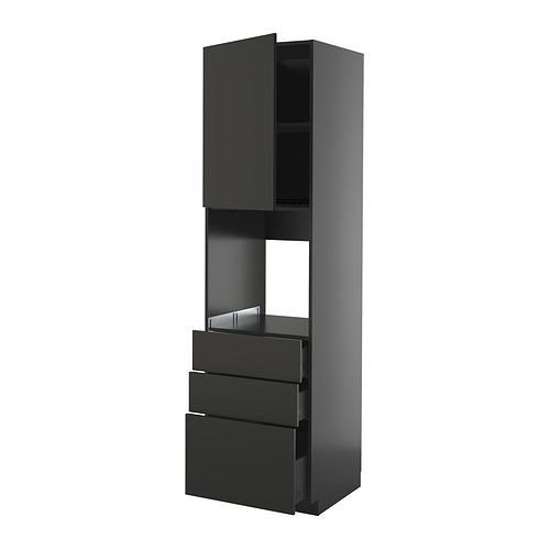 METOD/KNIVSHULT a. orkaitės spintelė, 3 stalčiai