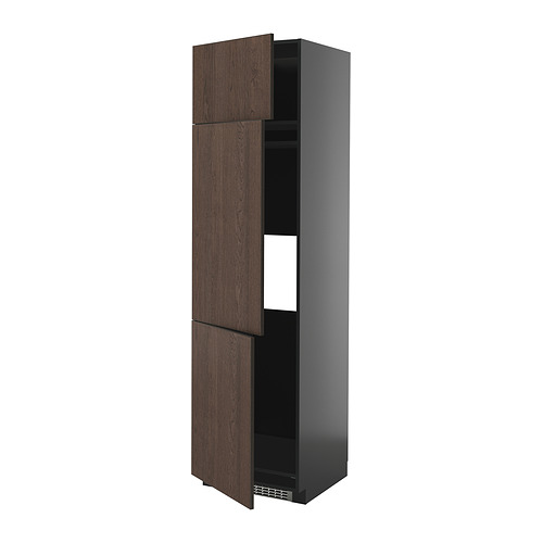 METOD, 3 uk kõrge kapp külmikule/sügavkülm