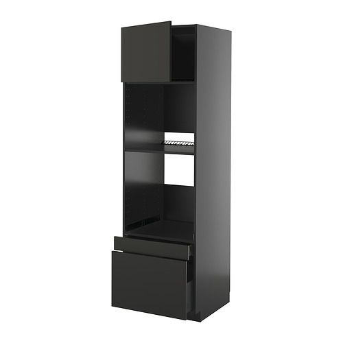 METOD/KNIVSHULT ukse/2 shtl kõrge kapp ahjule/komb