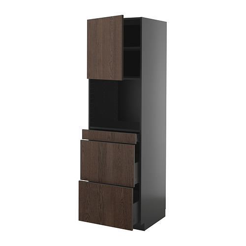 METOD/KNIVSHULT, kõrge kapp komb. mikro. ukse/3 shtl