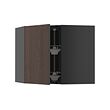 METOD corner wall cabinet with carousel