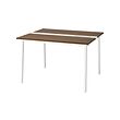 Walnut veneer/white