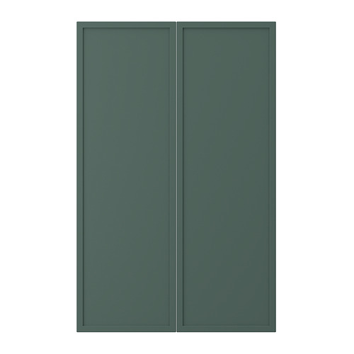 ASPUDDEN, 2-p door f corner base cabinet set