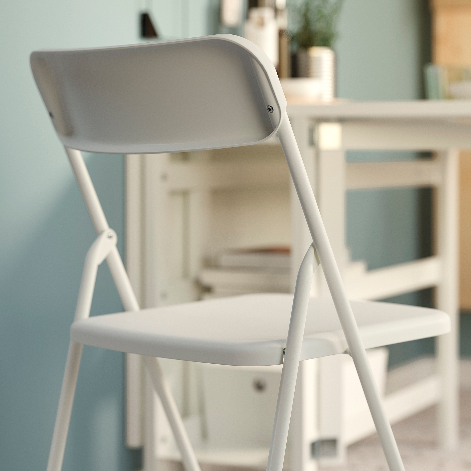 naogoma★ VIHALS sulankstomoji kėdė balta | IKEA Lietuva