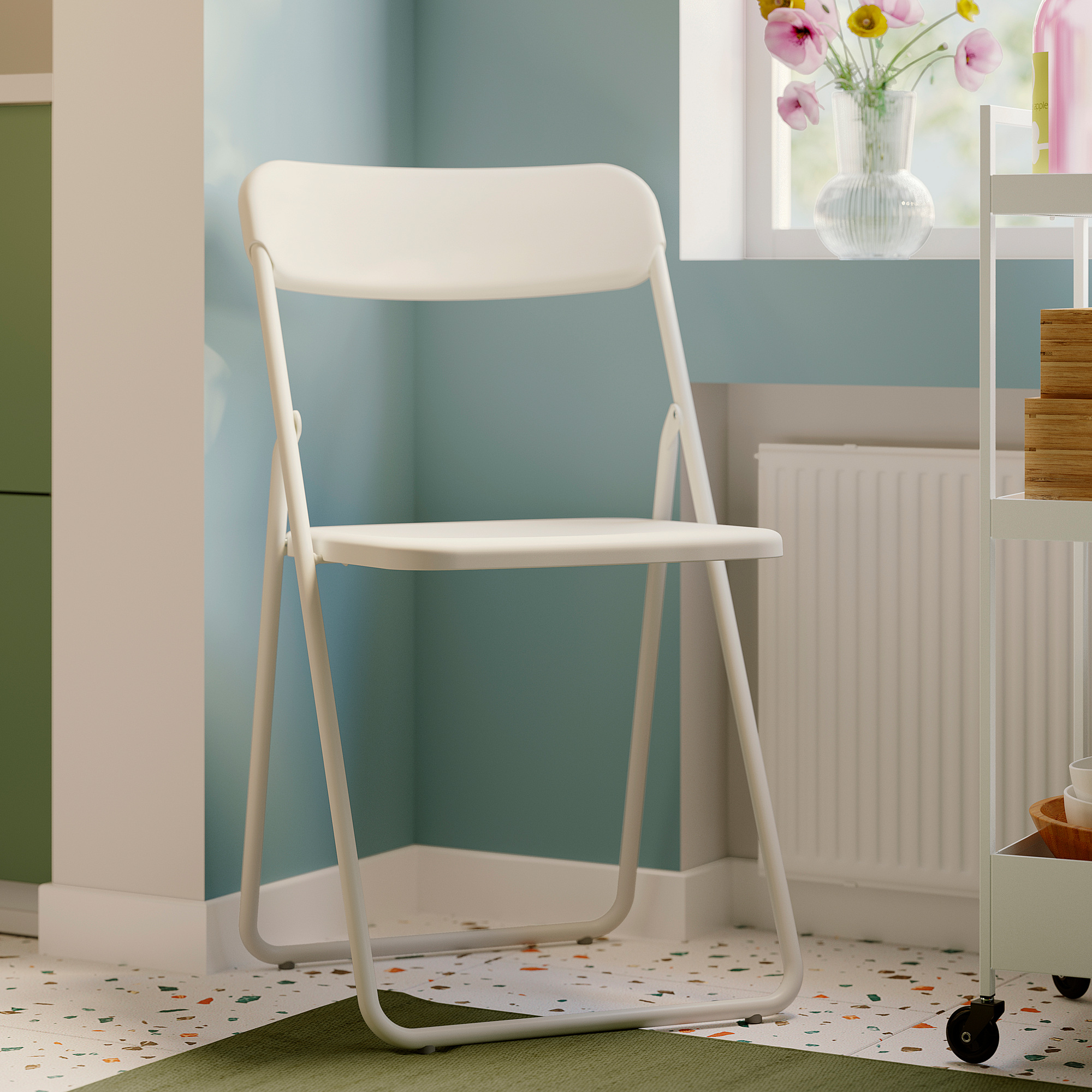 naogoma★ VIHALS sulankstomoji kėdė balta | IKEA Lietuva