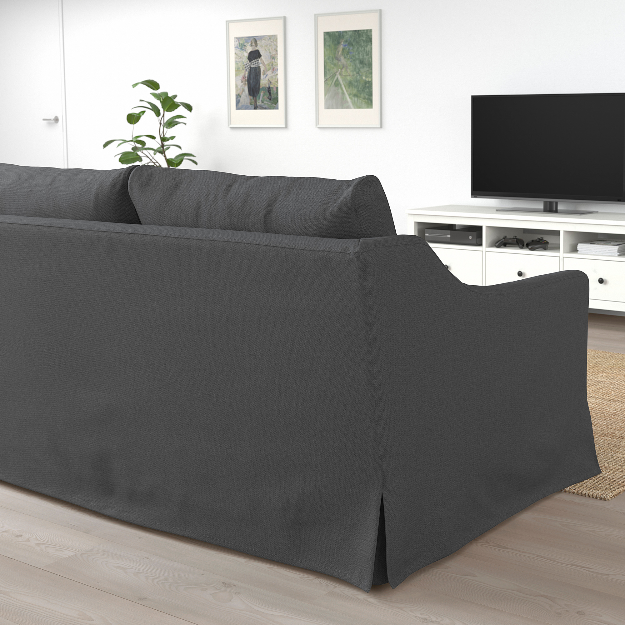 FÄRLÖV 2seat sofabed Flodafors grey 175x109 cm IKEA Eesti