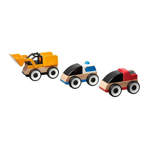 LILLABO, 3-piece vehicle set