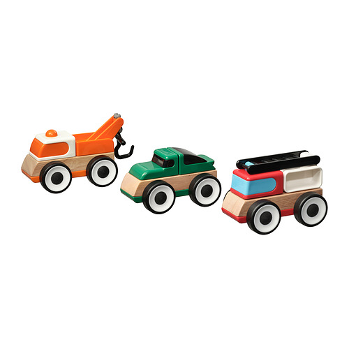 LILLABO, 3-piece vehicle set