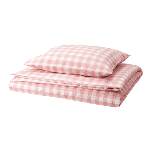 EKTANDVINGE duvet cover and pillowcase