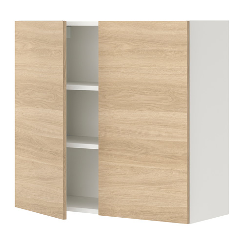 ENHET навесной шкаф с 2 полками/дверцами