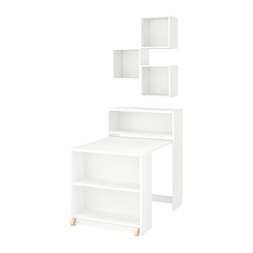 BILLY/EKET bookcase comb w foldable table