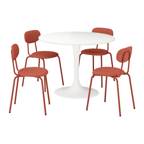 DOCKSTA/SANDSBERG, stalas ir 4 kėdės