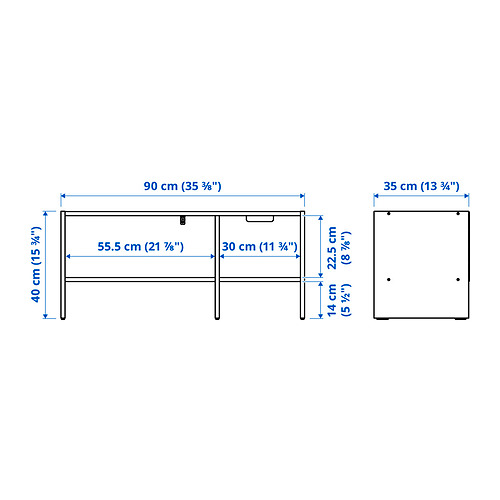 BAGGEBO TV storage combination