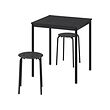 MARIUS/SANDSBERG table and 2 stools