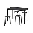 MARIUS/SANDSBERG table and 4 stools
