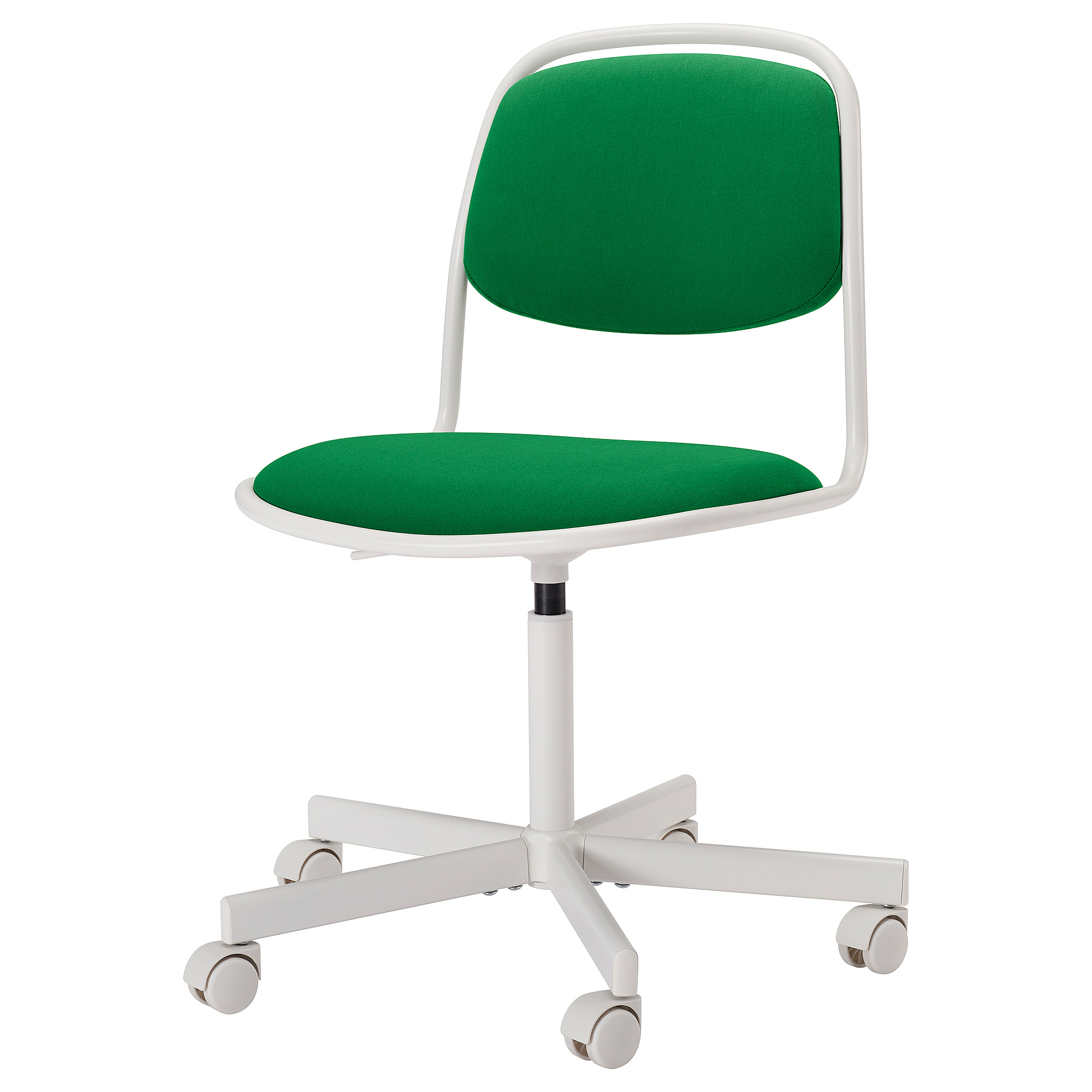ÖRFJÄLL swivel chair white/Vissle green IKEA Latvija