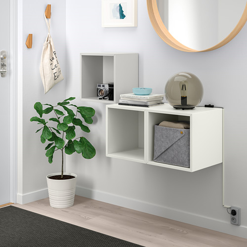 EKET wallmounted combination light grey/white 105x35x70 cm