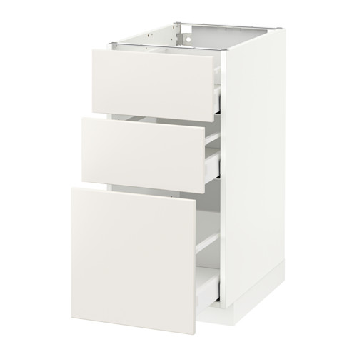 METOD/MAXIMERA base cabinet with 3 drawers
