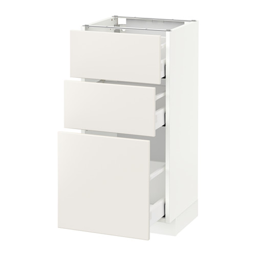METOD/MAXIMERA base cabinet with 3 drawers