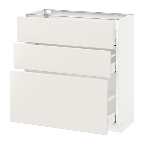 METOD/MAXIMERA base cabinet with 3 drawers