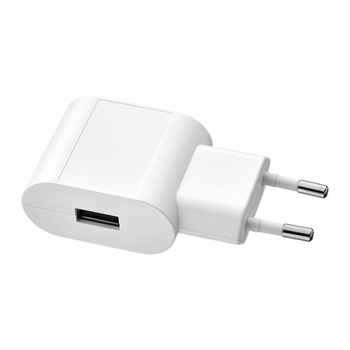SMÅHAGEL 1-port USB charger